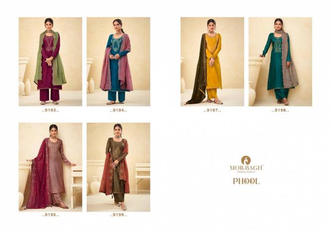 Aashirwad Mor Bagh Phool 9193 Series Heavy Festive Wear Silk Designer Salwar Kameez